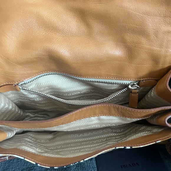 Prada Vintage 2000's Tessuto St. Venezia Padlock Flap Bag - Picture 7 of 15